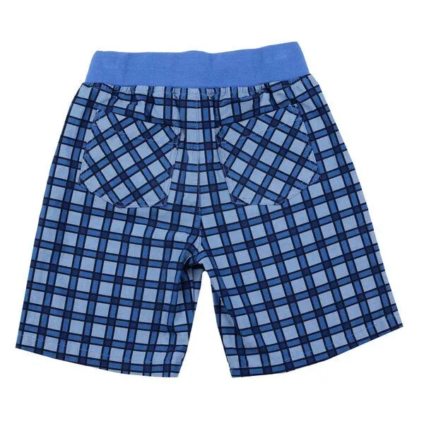 Enfant Terrible Enfant Terrible Kinder Shorts Karo, Blue/light sky, – Produktbild 2 von 2