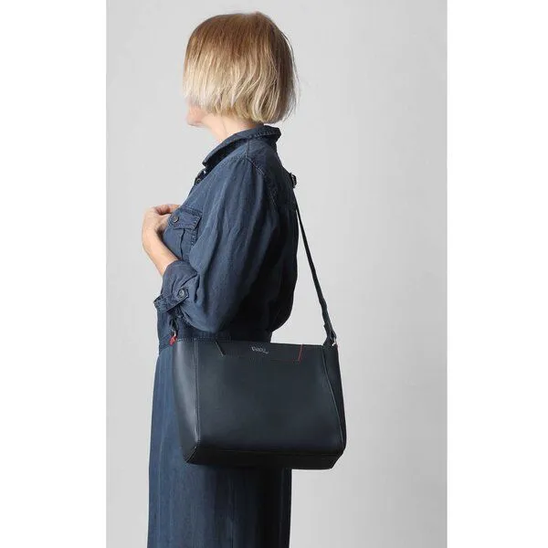 Vargu Vargu Leder-Umhängetasche Sandrin 1, Navy, – Produktbild 3 von 4