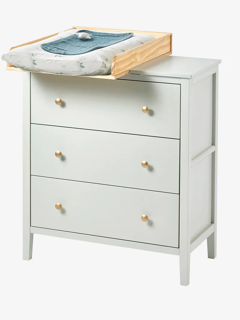 Vertbaudet Kommode PARISIENNE Tiefe 42cm Kinderzimmer, Aqua, – Produktbild 3 von 4