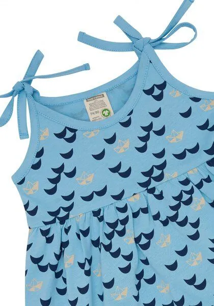 loud + proud loud + proud Babys & Kinder Kleid Druck, GOTS-zertifiziert, Air(blau), – Produktbild 3 von 3