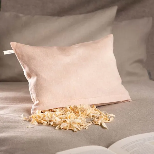 nahtur-design nahtur-design Zirbenkissen aus Bioleinen | groß | 25 x 35 cm, Apricot, – Produktbild 1 von 4