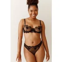 Savara Intimates Savara Intimates Damen vegan Bralette Wacholder Schwarz – Produktbild 1 von 1