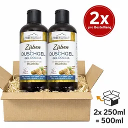 4betterdays 4betterdays 2er-Set Zirben-Duschgel | 2x 250ml | mit echtem Zirbenöl und Wildrosen-Duft – Produktbild 1 von 1