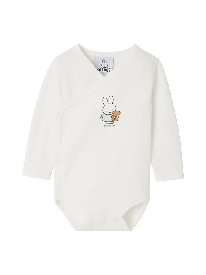 Vertbaudet Vertbaudet Body Wickelbodys langarm HASE MIFFY 2er-Pack, Grün, – Produktbild 2 von 4