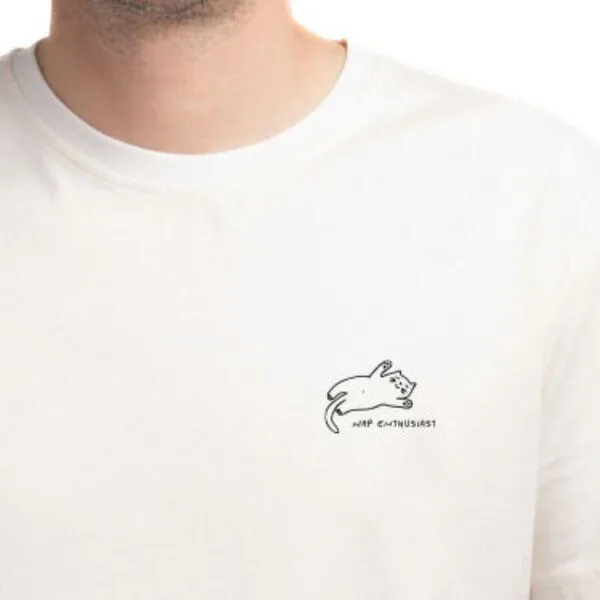 Natural Vibes Natural Vibes T-Shirt Cat Nap Bio GOTS | Bio T-Shirt | Weißes T-Shirt (Naturweiß) | Damen T-Shirt | – Produktbild 2 von 4