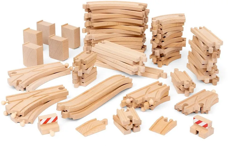 BRIO BRIO Gleise-Set BRIO® WORLD, Schienensortiment Deluxe, (Set), Made in Europe, Beige, – Produktbild 1 von 5