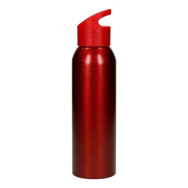 elasto elasto Aluminiumflasche 0,6 Liter Bamboo Trinkflasche, Rot, – Produktbild 1 von 3