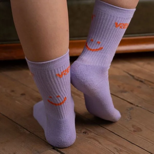 Vresh Clothing Vresh Clothing Savari - Tennis Socken aus Biobaumwoll-Mix, Lila, – Produktbild 1 von 4