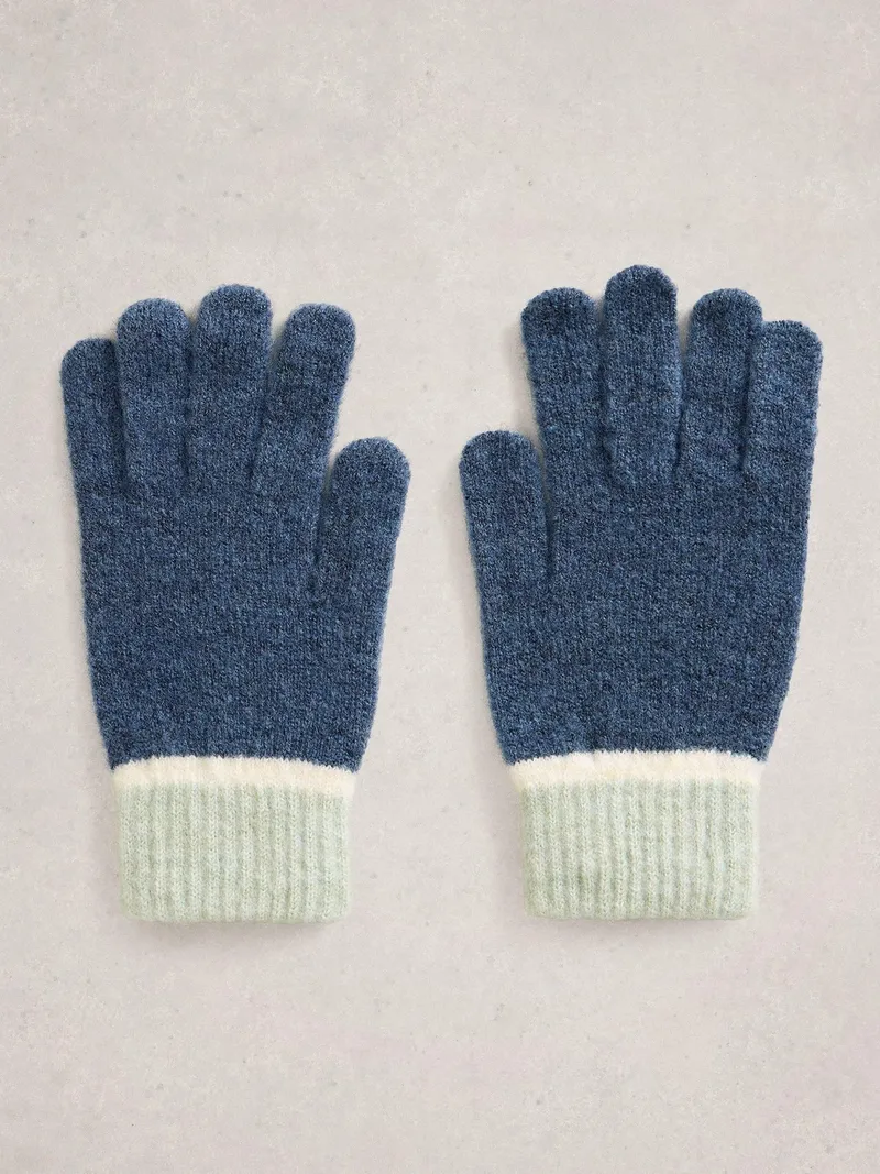 White Stuff Geschenkset Mütze & Handschuhe - Einheitsgröße, Blau multi, – Produktbild 3 von 4