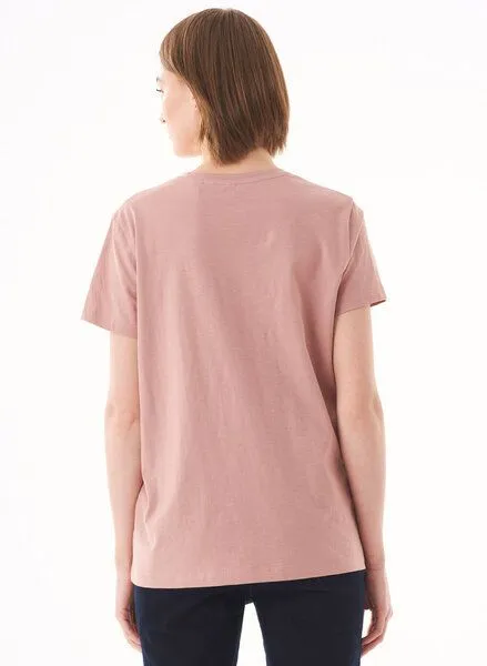 ORGANICATION ORGANICATION Damen Basic T-Shirt aus Bio-Baumwolle, Rosa(misty rose), – Produktbild 4 von 4
