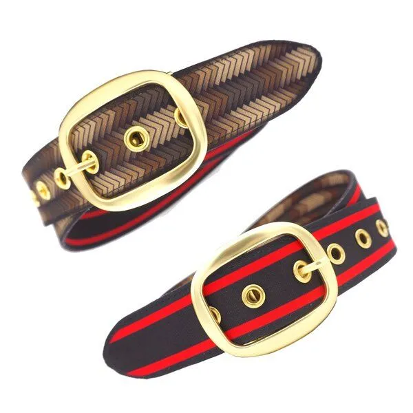 Seegarn Seegarn - Gürtel / Wendegürtel SeeWoge 4cm, Gold, – Produktbild 1 von 5
