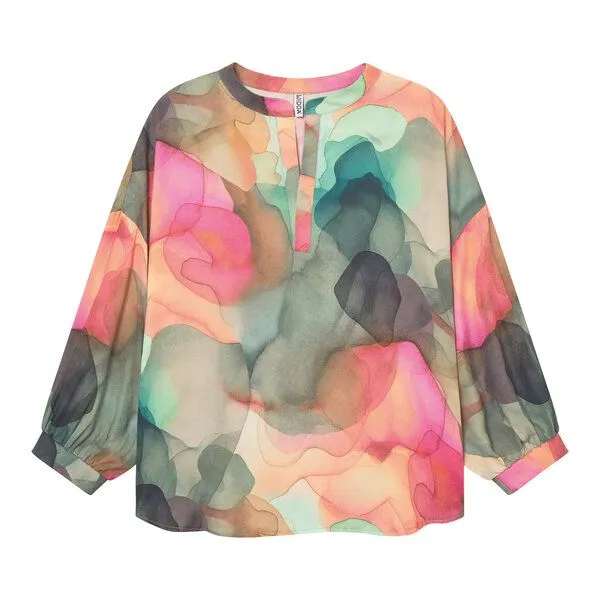 WiDDA berlin WiDDA berlin gemusterte Bluse MONYA clouds aus ECOVERO® – Produktbild 2 von 3