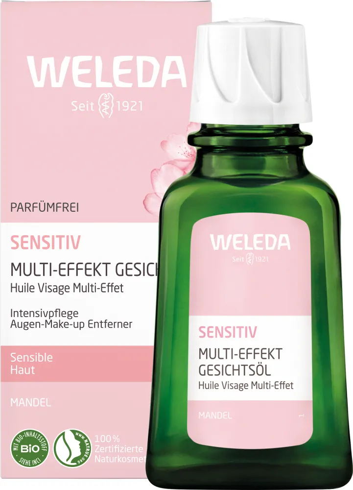 Weleda Weleda Sensitiv Multi-Effekt Gesichtsöl Mandel – Produktbild 3 von 7