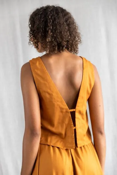 Jyoti - Fair Works Jyoti - Fair Works Modal Top Kiran, Kupfer, – Produktbild 3 von 4