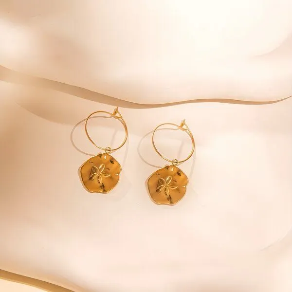 ELEKTROPULLI ELEKTROPULLI Kette 1mm schmal mit Anhänger, Set mit Ohrringen, Gold, – Produktbild 8 von 8