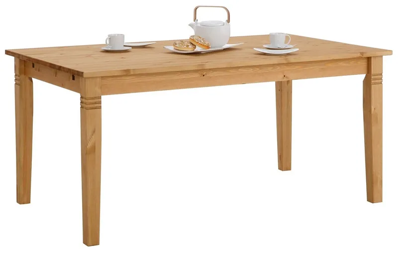 OTTO home Esstisch Danuta, Tisch, Speisetisch, wahlweise mit Schublade, aus massiver Kiefer, FSC®-zertifiziert, Beige, – Produktbild 7 von 8