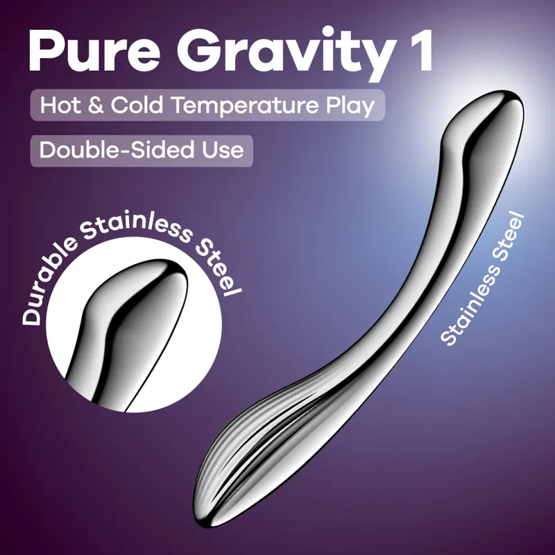 Satisfyer Satisfyer ‘Pure Gravity 1, 22 cm, Silber, – Produktbild 1 von 1