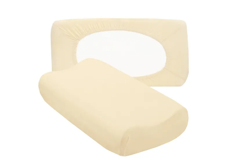 Traumschloss Kissenbezug Flex, (1 Stück), Edel-Jersey, mit Reißverschluss, Seitenschläferkissen, Beige, – Produktbild 1 von 4