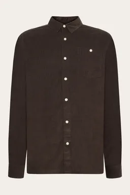 KnowledgeCotton Apparel KnowledgeCotton Apparel Herren vegan Hemd Corduroy Regular Chocolate Torte – Produktbild 1 von 1