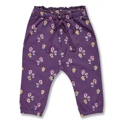 Sense Organics Sense Organics Babyhose mit Blumen-Druck auf Pflaume, Modell VANNA – Produktbild 1 von 1