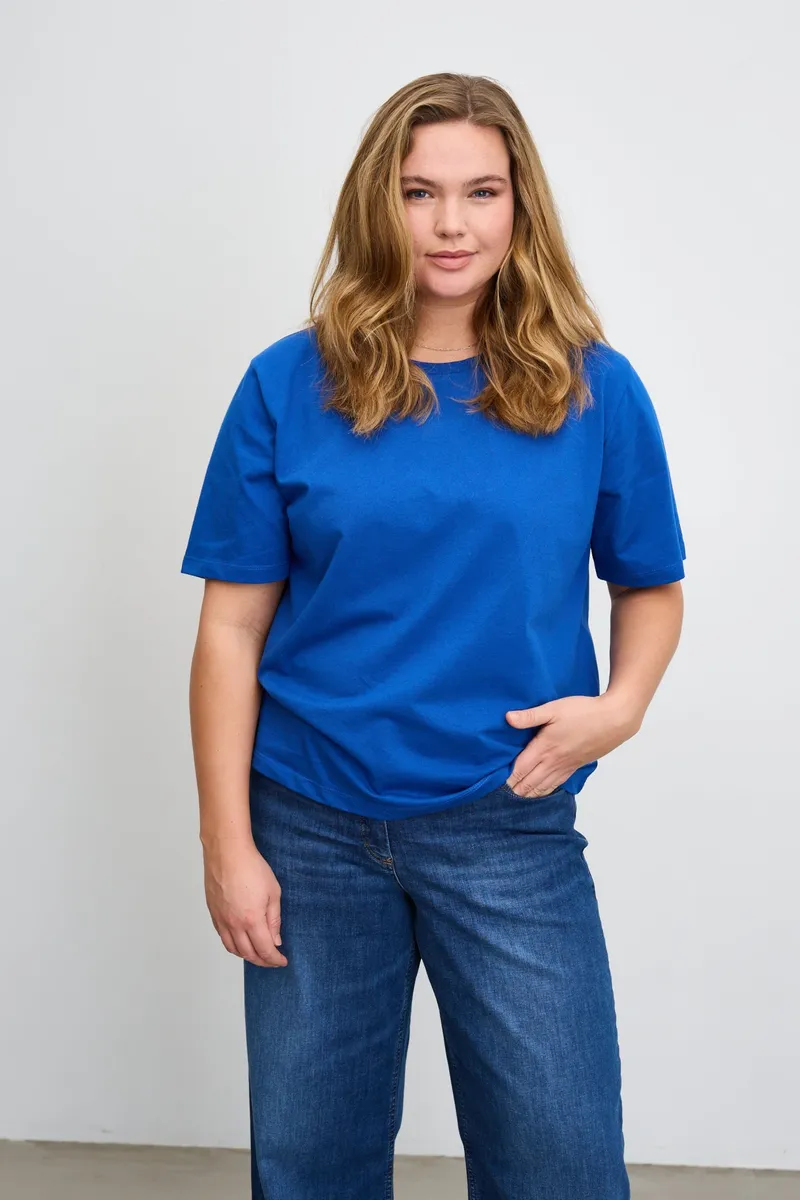 LAURIE LAURIE Damen vegan T-Shirt Augusta True Blue, Dunkelblau, – Produktbild 2 von 2