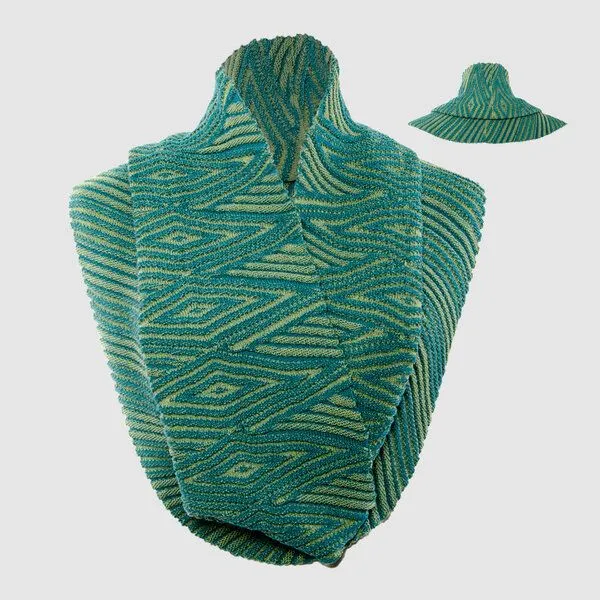 LANARTO slow fashion LANARTO slow fashion Loop-Schal Twist gestrickt aus mulesingfreier Merinowolle, Grün, – Produktbild 1 von 4