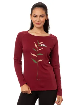 FellHerz Raglan Longsleeve Booklover chestnut - M – Produktbild 1 von 1