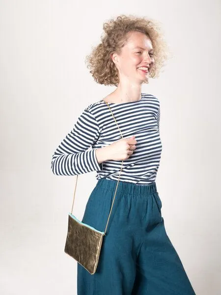monday market monday market Ledertasche Claire, Gold, – Produktbild 3 von 4