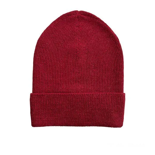 TINKU -Celebrating Bolivian Heritage TINKU -Celebrating Bolivian Heritage 100% Baby Alpaka Beanie Mütze (ILLIMANI) aus Bolivien (Handgestrickt), Rot, – Produktbild 3 von 4