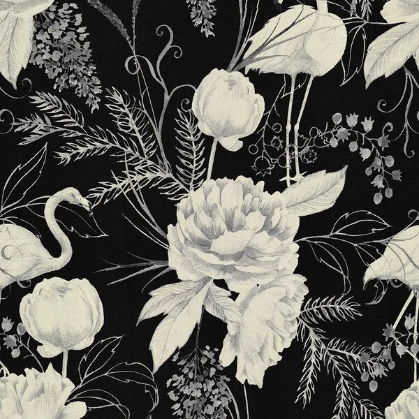 Nature by Adam Nature by Adam Bettwäsche 2tlg aus 100% Bio-Baumwolle - Made in Germany - Eden, Schwarz, – Produktbild 1 von 4