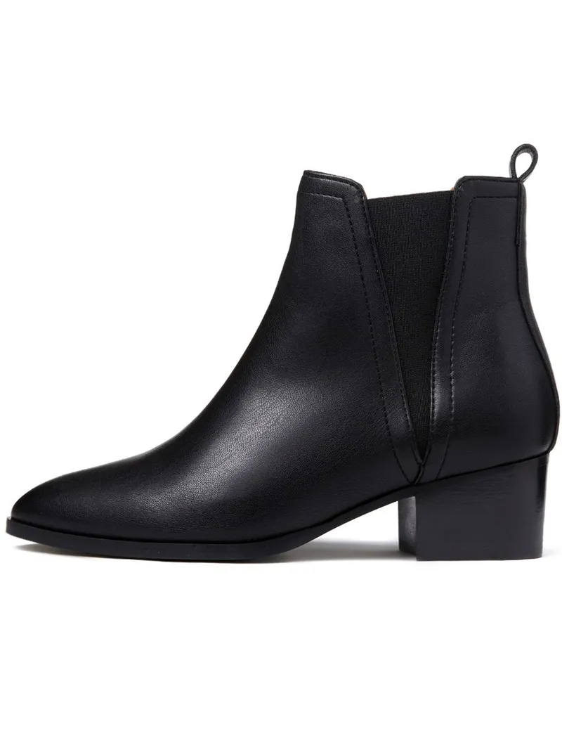Will's Vegan Store Will's Vegan Store Damen vegan Chelsea Boots Point Toe Schwarz, Schwarz, – Produktbild 2 von 2
