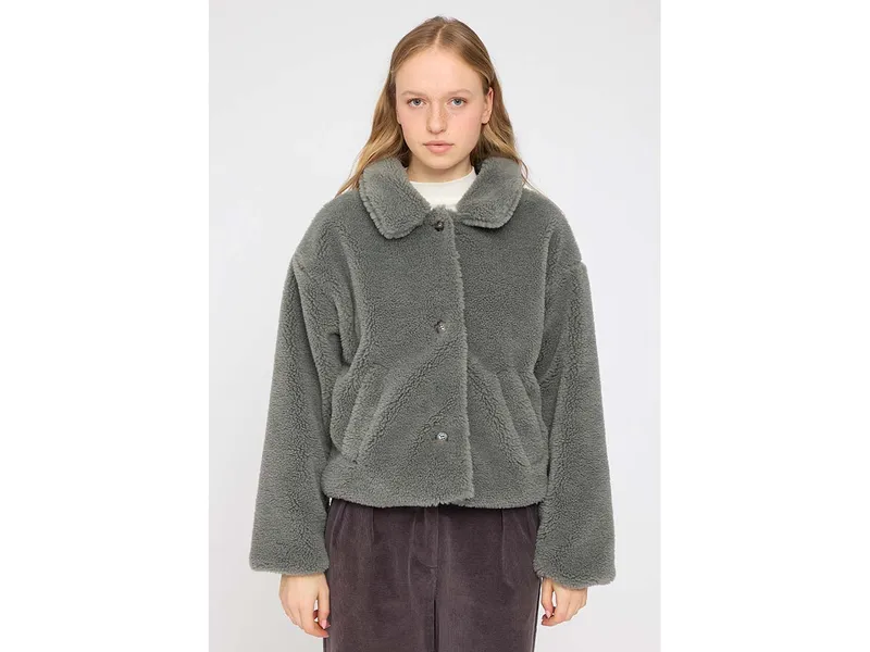 Mazine MAZINE Damen-Winterjacke 'Faux-Fur' mit Knöpfen, light bottle, Gr. M – Produktbild 1 von 1