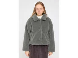 Mazine MAZINE Damen-Winterjacke 'Faux-Fur' mit Knöpfen, light bottle, Gr. M – Produktbild 1 von 1