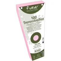 Exacompta 6 x 100 Exacompta Trennstreifen "Forever", Trapezform, 180 g/m², 105 x 240 mm, rosa – Produktbild 1 von 1