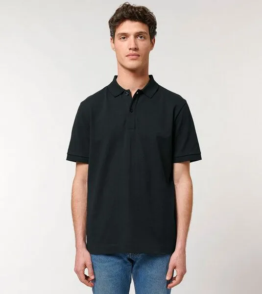 Gary Mash GARY MASH Klassisches Poloshirt Kurzarm aus Bio-Baumwolle, Schwarz, – Produktbild 1 von 4