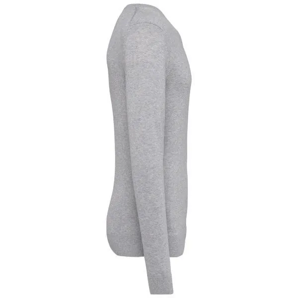Greenspired Greenspired Umweltfreundlicher Herrenpullover mit V-Ausschnitt, Meliertes grau, – Produktbild 2 von 2