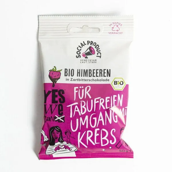 social product social product impact bundle - FOOD - Geschenke-Set - Meersalz - Pfefferminztee - Himbeeren in Zartbitter Schokolade – Produktbild 3 von 4