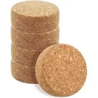 Kork Deko Kork-Deko 5er-Pack Korkzylinder: Geometrische Formen aus Presskork | Ideal für Hobby, Basteln und Modellbau | Maße 6x4 cm – Produktbild 1 von 1