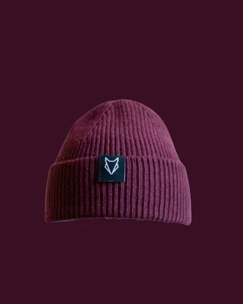 VEROIKON VEROIKON Merino-Beanies Lauscher, Bordeux, – Produktbild 1 von 3