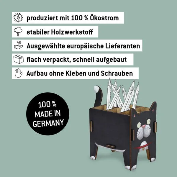 WERKHAUS WERKHAUS Stiftebox Vierbeiner - Katze – Produktbild 4 von 5