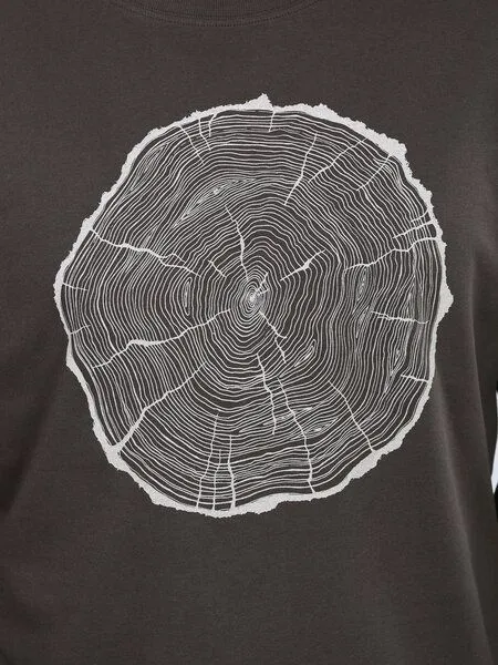 Life-Tree Life-Tree Longsleeve aus Biobaumwolle Fairwear für Herren BigSlice, Schwarz, – Produktbild 4 von 5