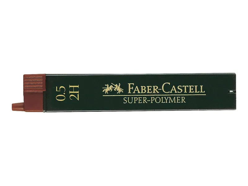 Faber-Castell 12 Faber-Castell Ersatzmine für Druckbleistifte 'Super-Polymer' 0,5 mm 2H – Produktbild 1 von 2