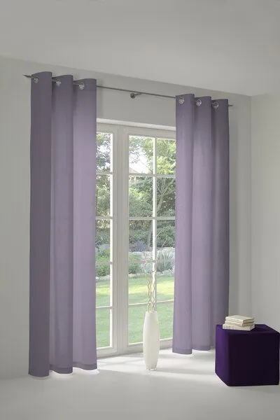 Nature by Adam Nature by Adam Vorhang aus 100% Bio-Baumwolle - Made in Germany - Uni Collection light, Lila, – Produktbild 7 von 7