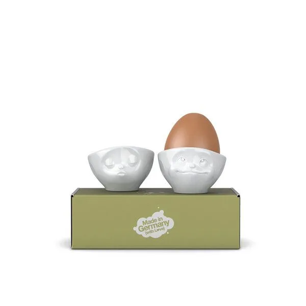 FIFTYEIGHT PRODUCTS FIFTYEIGHT PRODUCTS Küssender Eierbecher aus Porzellan – Produktbild 3 von 4