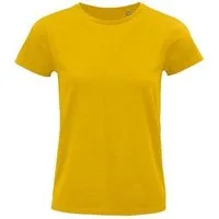 Sol's Sol's Damen T-Shirt Kurzarm Rundhals in 20 verschiedenen Farben aus Bio - Baumwolle, Gold, – Produktbild 4 von 4
