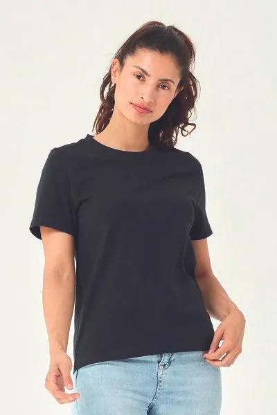 COREBASE COREBASE Damen TShirt "Classic Fit" aus 100% Baumwolle, Schwarz, – Produktbild 3 von 4