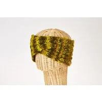 short'n'pietz short'n'pietz Schurwollstirnband meliert, handgestrickt, Grün, – Produktbild 1 von 1