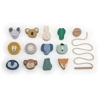 TRIXIE Trixie – WOODEN ANIMAL LACING BEADS - Fädelspiel aus Holz mit Tierfiguren – Produktbild 1 von 1
