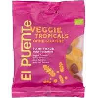El Puente El Puente Veggie Tropicals - Bio-Fruchtgummi ohne Gelatine | Fair Trade | Bio-zertifiziert | Vegan | Glutenfrei – Produktbild 1 von 1