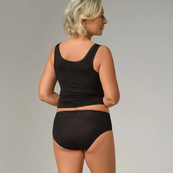comazo comazo Maxi-Slip aus Modal / Elasthan, Schwarz, – Produktbild 3 von 4